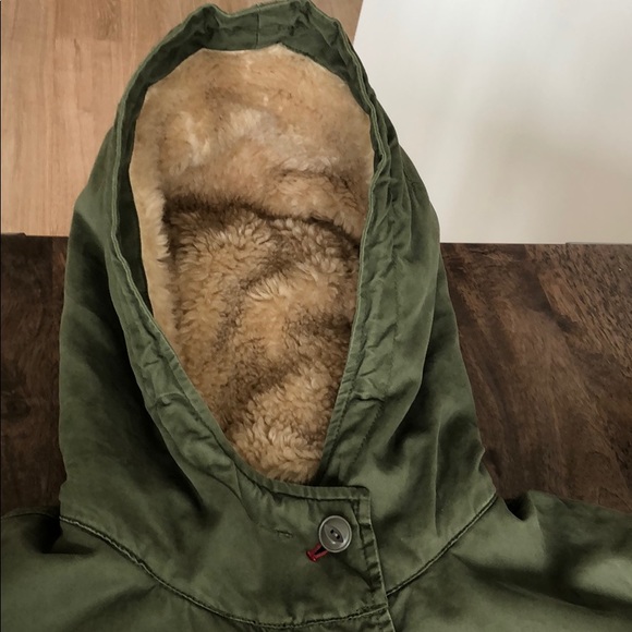 Uniqlo Hooded Field Jacket - Olive Green - Picture 6 of 8